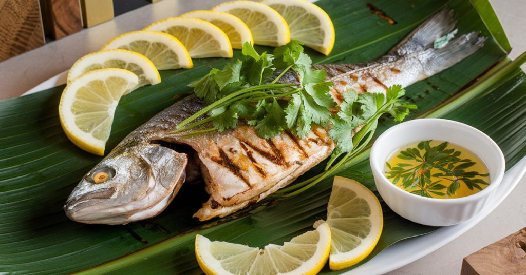 Grilled Fish in Banana Leaf