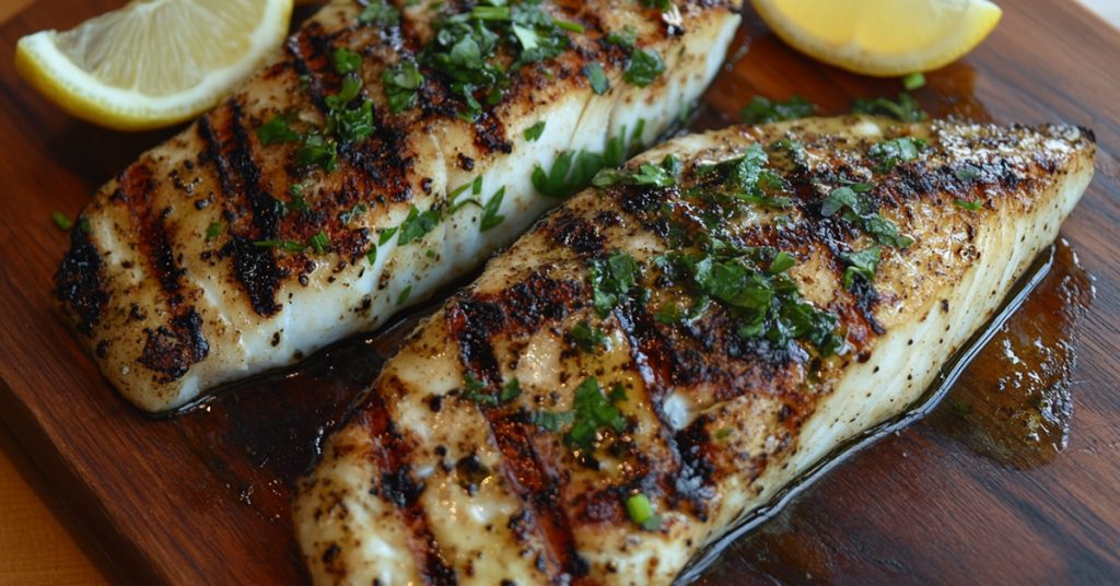 White Fish on Grill