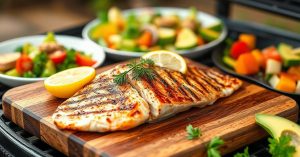 grilled fish calories