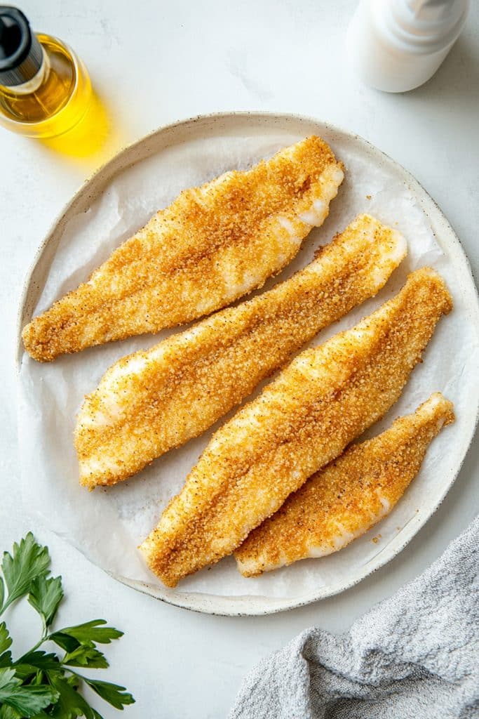 Air Fryer Flounder Recipe Serving