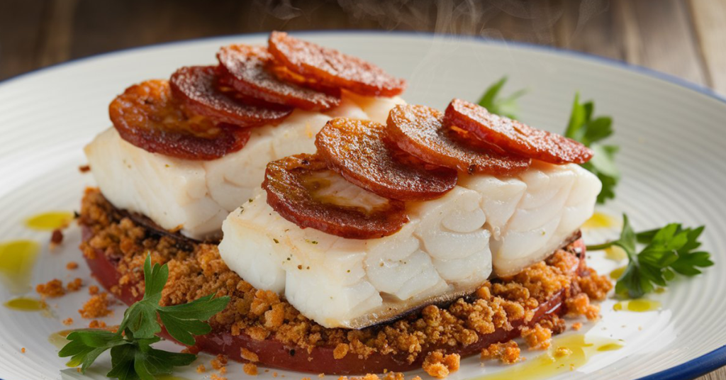 Cod with Chorizo