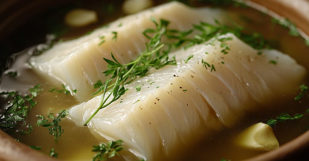 Poached Cod Fish