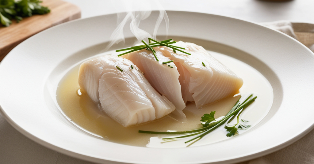 Poached Cod Fish