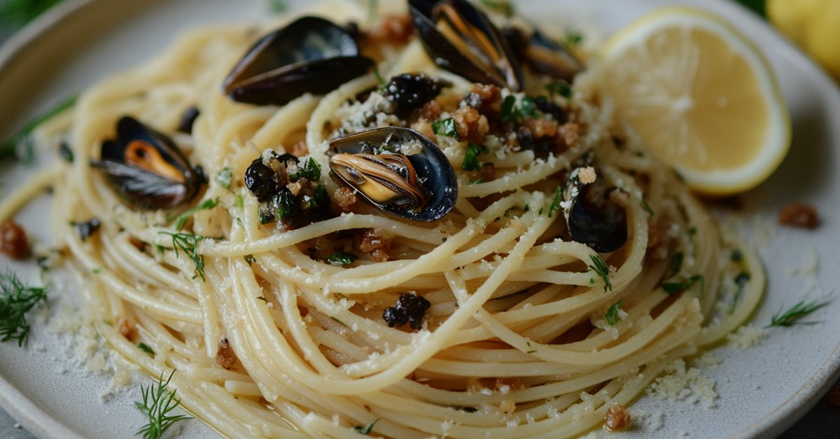 Smoked Mussels Pasta