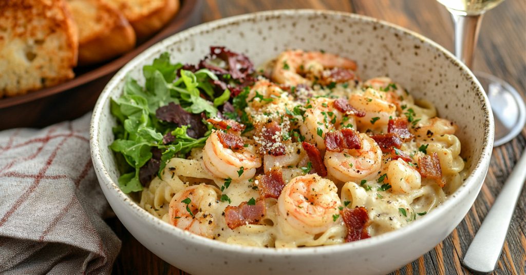 Shrimp Pasta Carbonara