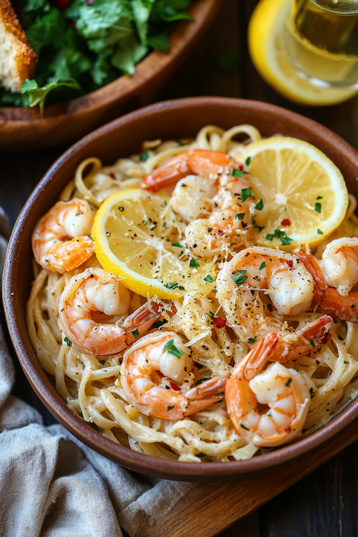 Lemon Shrimp Pasta