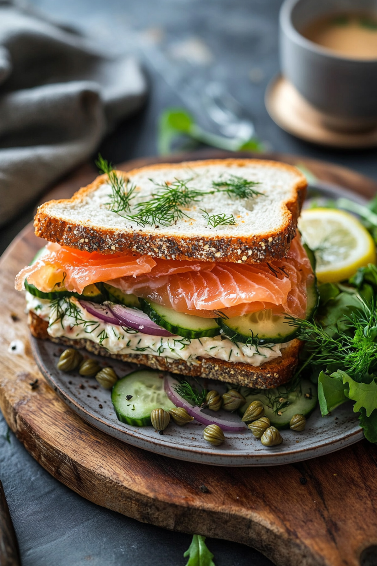 Smoked Salmon Sandwich