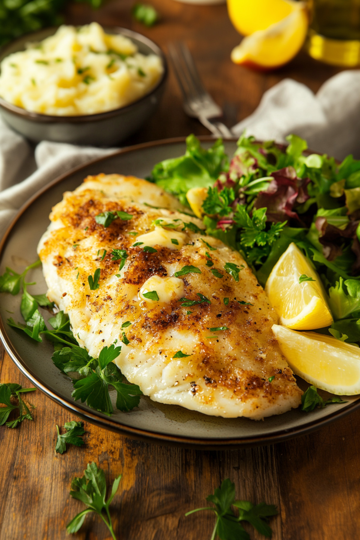 Stuffed Flounder with Crabmeat