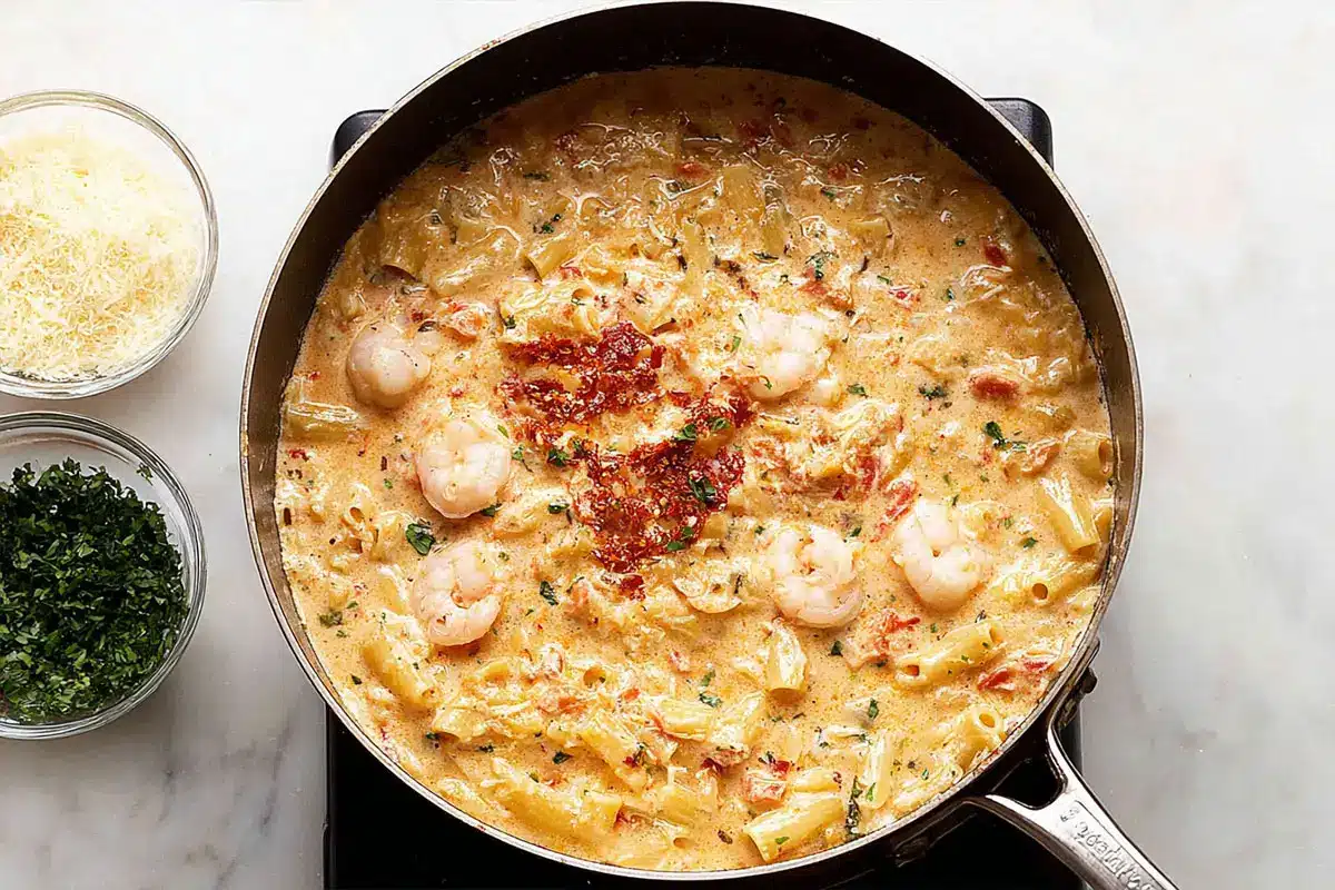 Lobster Bisque Pasta Last Step