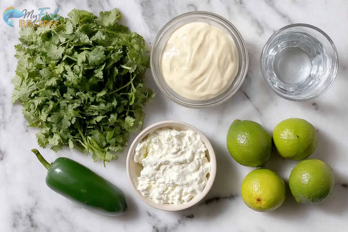 Cilantro Lime Crema Ingredients Cilantro Lime Crema Ingredients