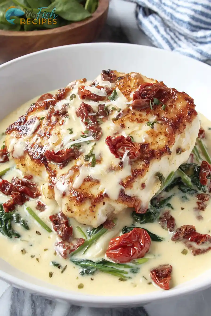 Homepage 27 Creamy Tuscan White Fish with Sun-Dried Tomatoes