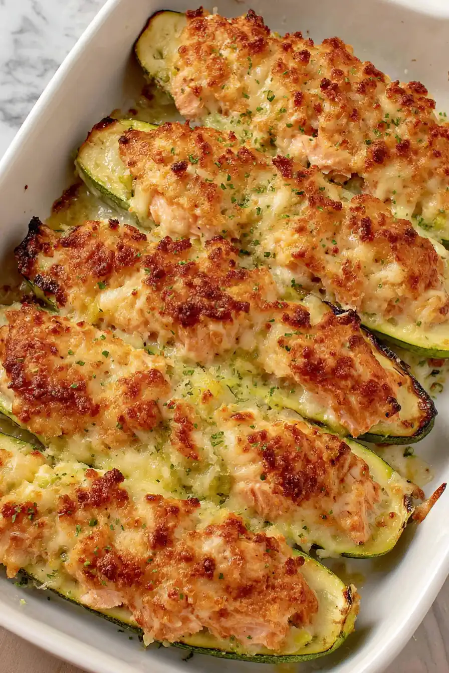 Homepage 29 Easy Canned Salmon Zucchini Boats for Low-Carb Healthy Dinners