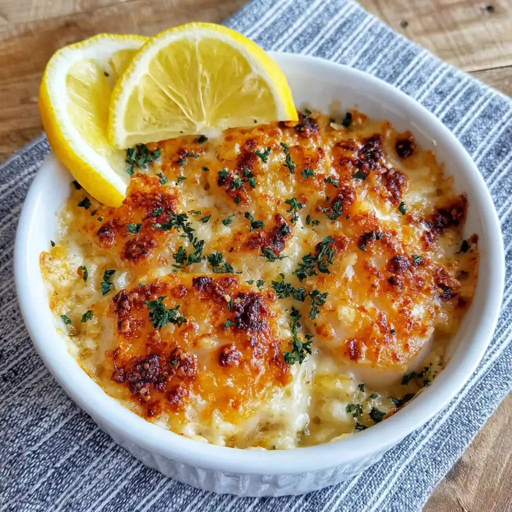 Scallop Gratin with Buttery Ritz Crumbs